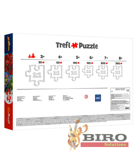 TF Puzzle - "100" - "Upside down / Disney Marvel Spiderman